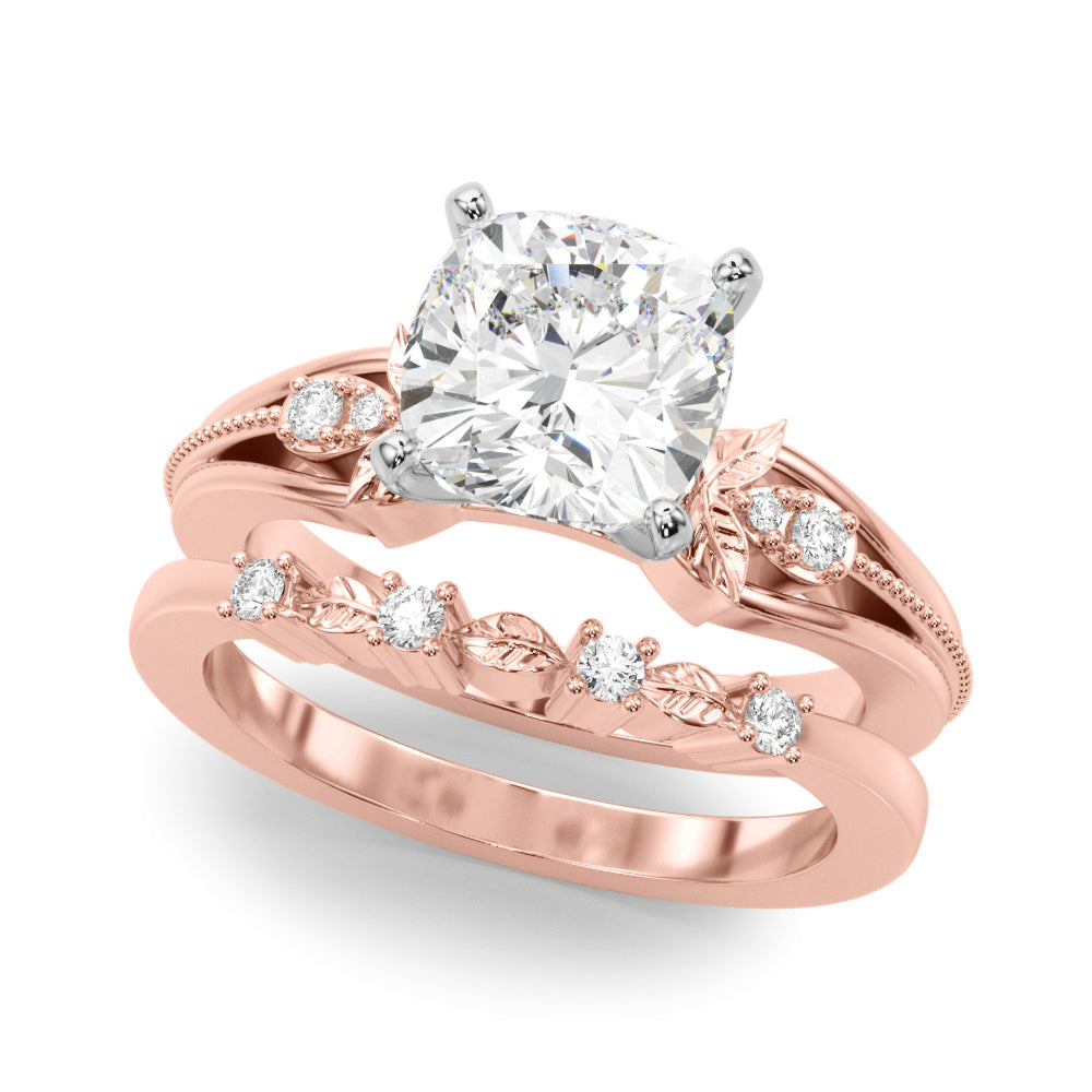 Devoted Center Oval Diamond Engagement Ring â€” 10K/14K Gold & Platinum