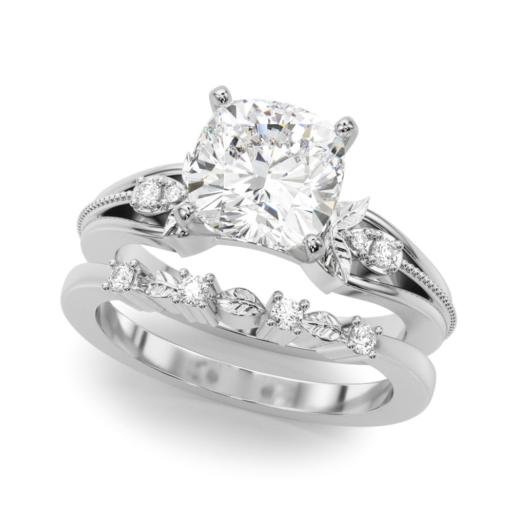 Devoted Center Oval Diamond Engagement Ring â€” 10K/14K Gold & Platinum