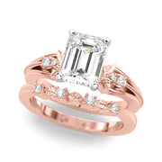 Devoted Center Oval Diamond Engagement Ring â€” 10K/14K Gold & Platinum
