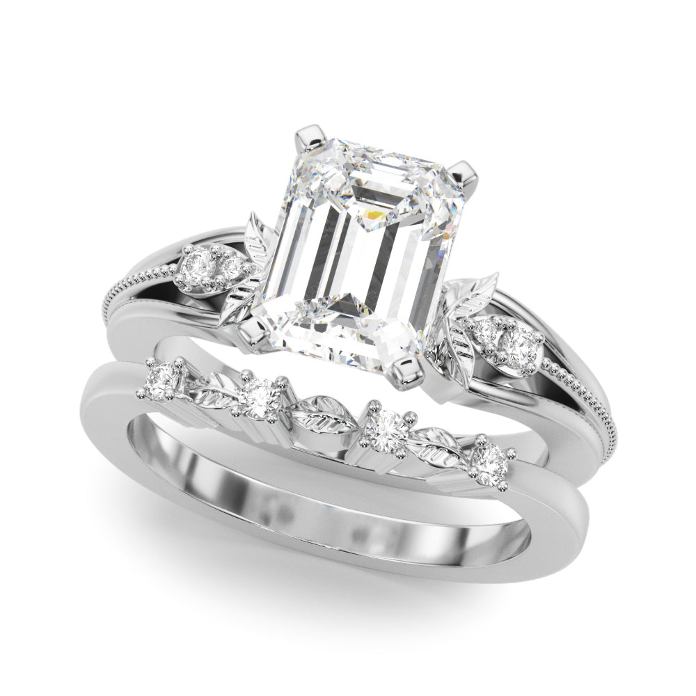 Devoted Center Oval Diamond Engagement Ring â€” 10K/14K Gold & Platinum
