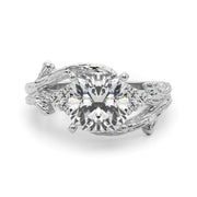 Cherished Center Round Diamond Engagement Ring â€” 10K/14K Gold & Platinum