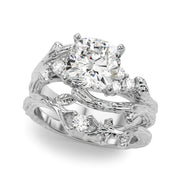 Cherished Center Round Diamond Engagement Ring â€” 10K/14K Gold & Platinum