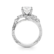 Cherished Center Round Diamond Engagement Ring â€” 10K/14K Gold & Platinum