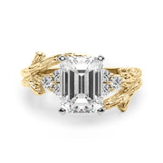 Cherished Center Round Diamond Engagement Ring â€” 10K/14K Gold & Platinum