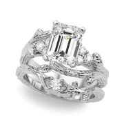 Cherished Center Round Diamond Engagement Ring â€” 10K/14K Gold & Platinum