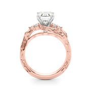 Cherished Center Round Diamond Engagement Ring â€” 10K/14K Gold & Platinum