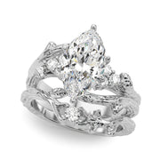 Cherished Center Round Diamond Engagement Ring â€” 10K/14K Gold & Platinum