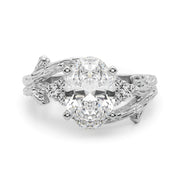 Cherished Center Round Diamond Engagement Ring â€” 10K/14K Gold & Platinum