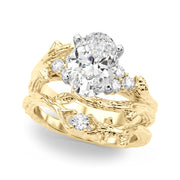 Cherished Center Round Diamond Engagement Ring â€” 10K/14K Gold & Platinum