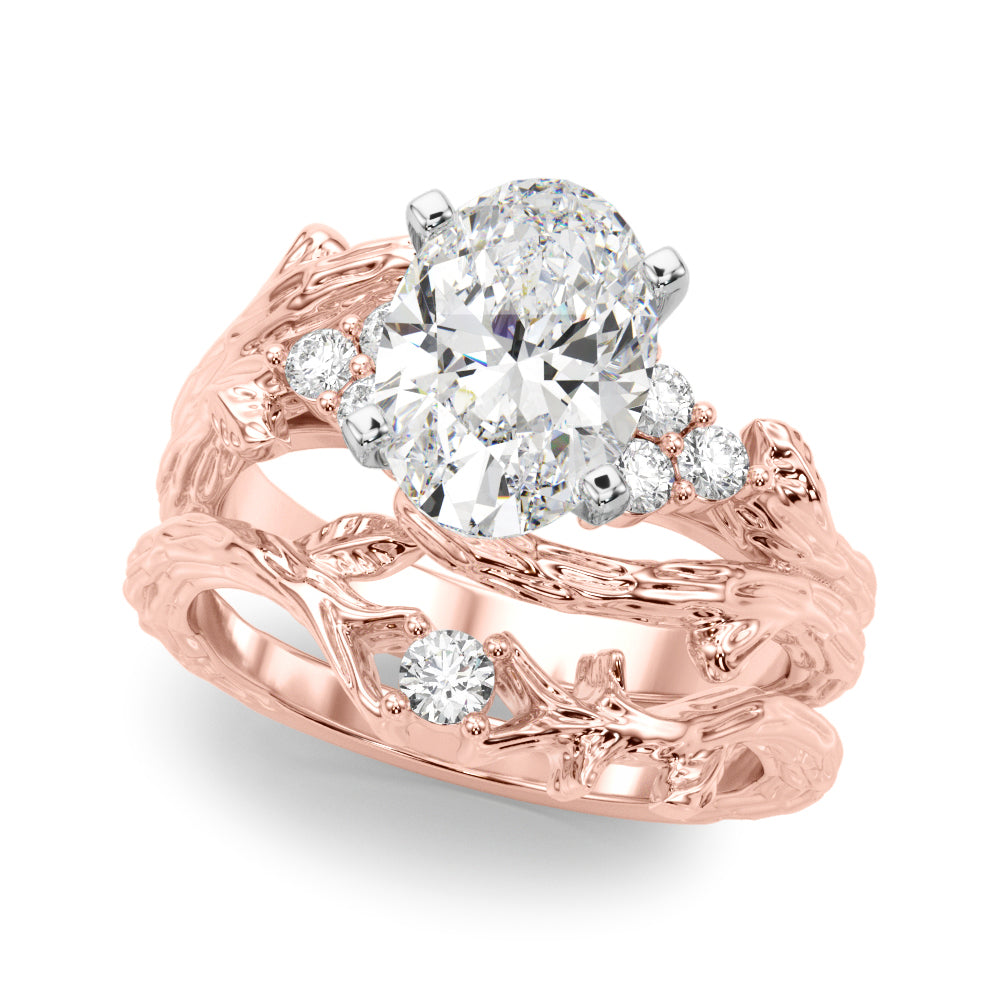 Cherished Center Round Diamond Engagement Ring â€” 10K/14K Gold & Platinum