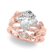 Cherished Center Round Diamond Engagement Ring â€” 10K/14K Gold & Platinum