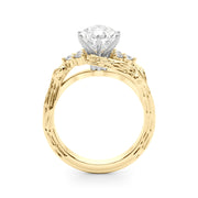 Cherished Center Round Diamond Engagement Ring â€” 10K/14K Gold & Platinum