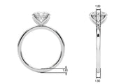 Radiant Hidden Halo Ov Engagement Ring Round Diamond Engagement Ring â€” 10K/14K Gold & Platinum