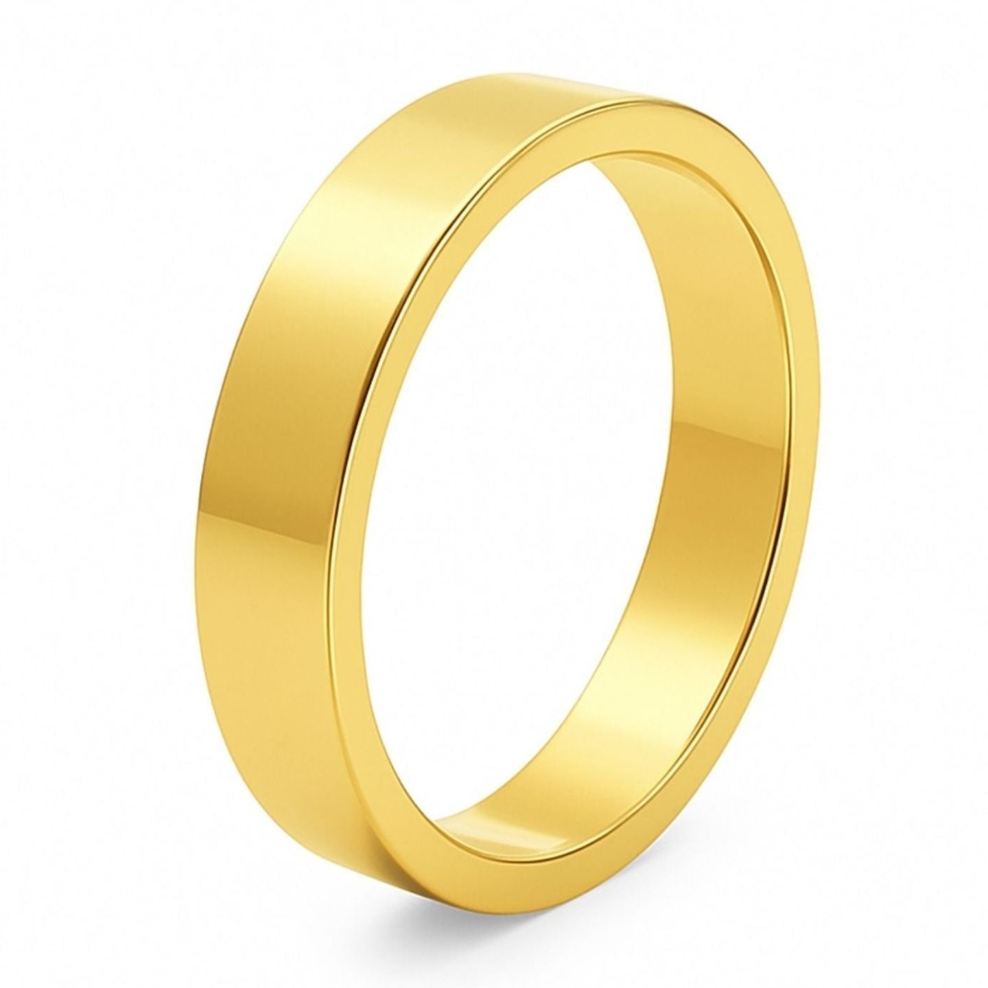 Flat Shape Plain Wedding Band for Women in 10K/14K gold and platinum with certified lab-grown or natural diamonds