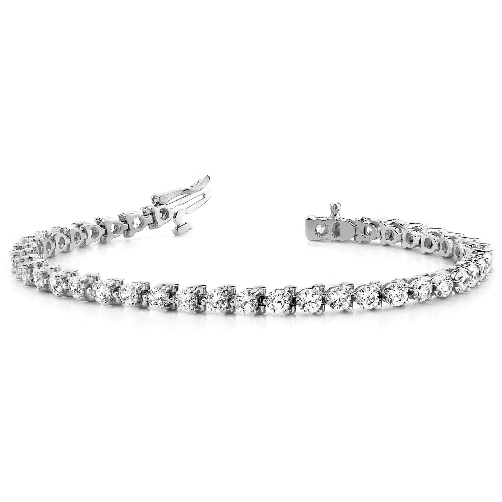 Prong Set Lab Diamond Tennis Bracelet for Women in Gold & in 10K/14K gold and platinum with certified lab-grown or natural diamonds