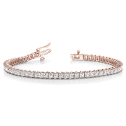 Princess Cut Diamond Tennis Bracelet in 10K/14K gold and platinum with certified lab-grown or natural diamonds