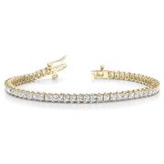 Princess Cut Diamond Tennis Bracelet in 10K/14K gold and platinum with certified lab-grown or natural diamonds