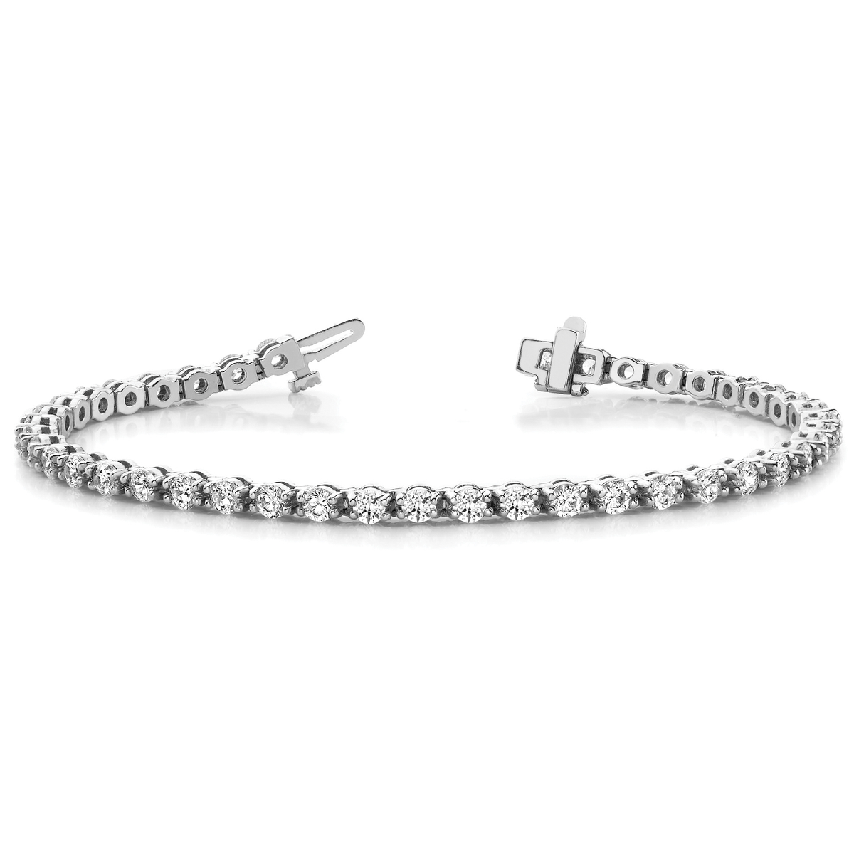 Beaded Diamond Tennis Bracelet Round Cut Lab or Natural Diamond in Gold & in 10K/14K gold and platinum with certified lab-grown or natural diamonds