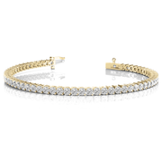 Premium Tennis Bracelet in Round Cut Lab Grown Diamond / & in 10K/14K gold and platinum with certified lab-grown or natural diamonds