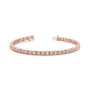 Delicate Milgrain Set Lab Grown or Real Diamond Tennis Bracelet in Gold & in 10K/14K gold and platinum with certified lab-grown or natural diamonds
