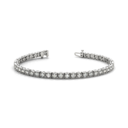 Delicate Milgrain Set Lab Grown or Real Diamond Tennis Bracelet in Gold & in 10K/14K gold and platinum with certified lab-grown or natural diamonds