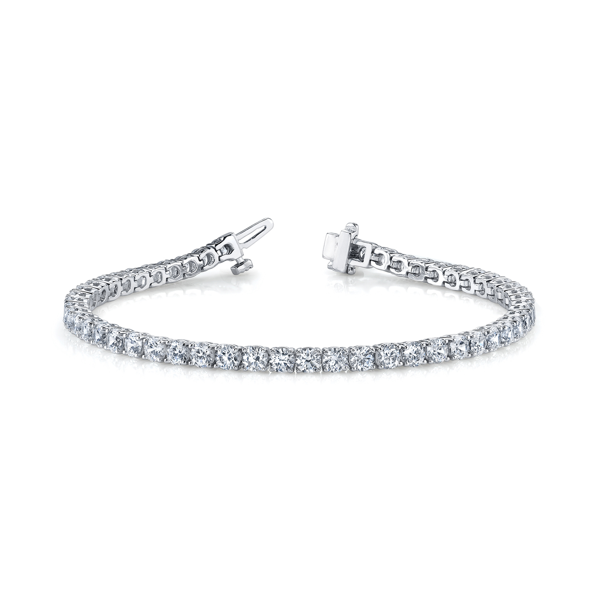 8.00ct Lab Grown Diamond Tennis Bracelet in 10K/14K gold and platinum with certified lab-grown or natural diamonds