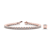 Round Brilliant Cut Prong Set Diamond Tennis Bracelet Solid Gold & in 10K/14K gold and platinum with certified lab-grown or natural diamonds