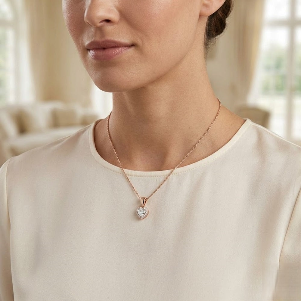 Viola Sapphire Pendant 0.25ct to 0.75ct Gold (Without Chain ) in 10K/14K gold and platinum with certified lab-grown or natural diamonds