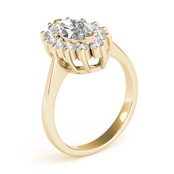 Sophisticated Color Rings Marquise Diamond Engagement Ring in 10K/14K gold and platinum with certified lab-grown or natural diamonds