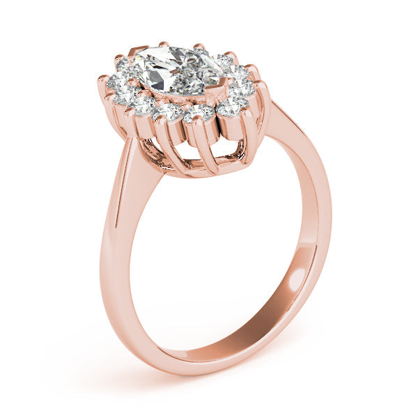 Sophisticated Color Rings Marquise Diamond Engagement Ring in 10K/14K gold and platinum with certified lab-grown or natural diamonds