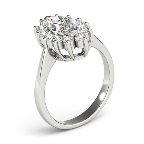 Sophisticated Color Rings Marquise Diamond Engagement Ring in 10K/14K gold and platinum with certified lab-grown or natural diamonds