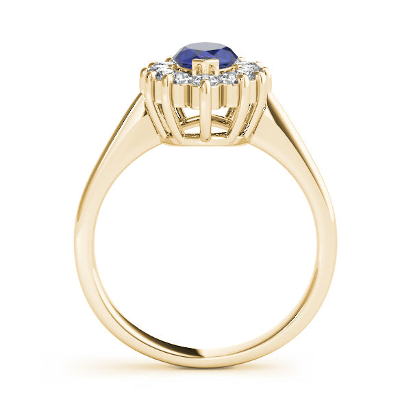 Sophisticated Color Rings Marquise Diamond Engagement Ring in 10K/14K gold and platinum with certified lab-grown or natural diamonds