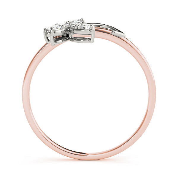 Nature Inspired Floral Wraps & Inserts Half Eternity Ring in Gold & Platinum