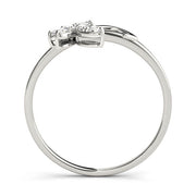 Nature Inspired Floral Wraps & Inserts Half Eternity Ring in Gold & Platinum