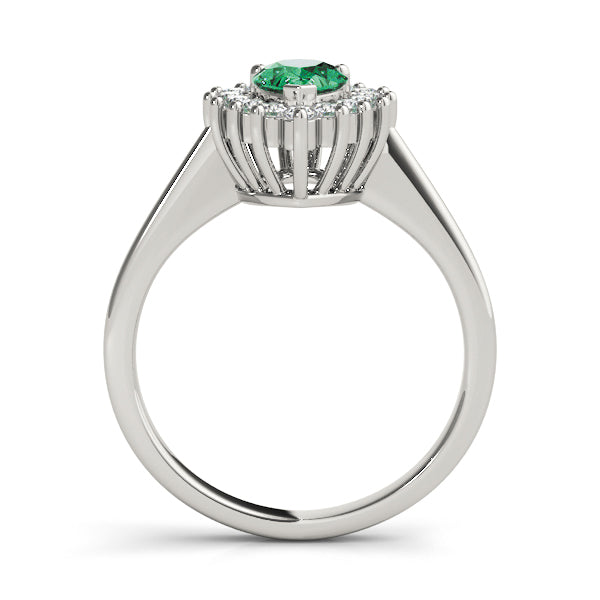 Adored Color Rings Pear Diamond Engagement Ring in 10K/14K gold and platinum with certified lab-grown or natural diamonds