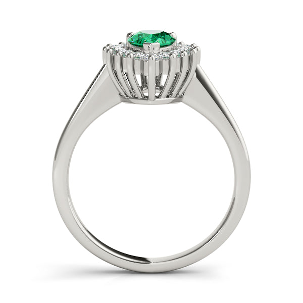 Adored Color Rings Pear Diamond Engagement Ring in 10K/14K gold and platinum with certified lab-grown or natural diamonds