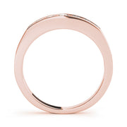 Channel Set Half Eternity Ring in Gold & Platinum