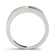 Channel Set Half Eternity Ring in Gold & Platinum