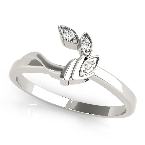 Wraps & Inserts Half Eternity Ring in Gold & Platinum