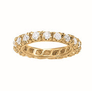 Color Full Eternity Ring in 10K/14K gold and platinum with certified lab-grown or natural diamonds