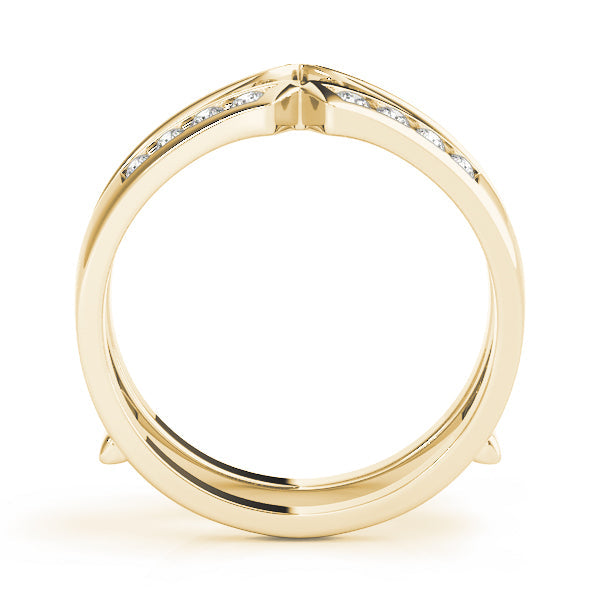 Wraps & Inserts Half Eternity Ring in Gold & Platinum
