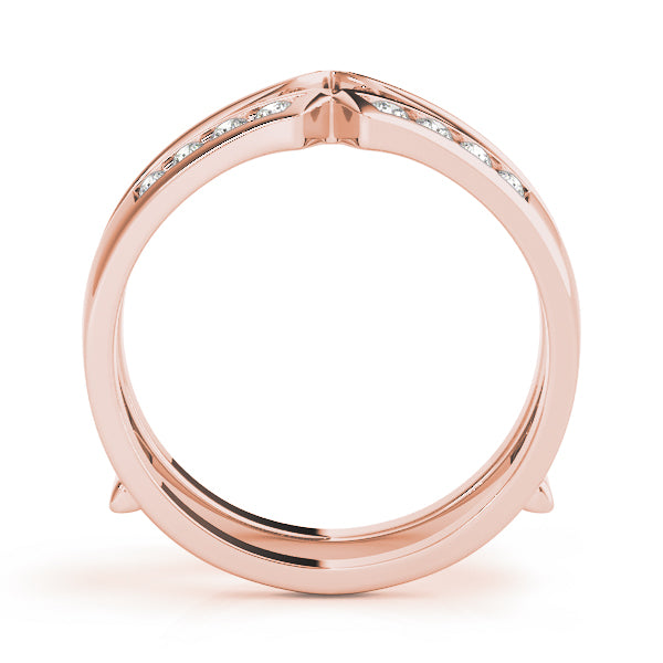 Wraps & Inserts Half Eternity Ring in Gold & Platinum