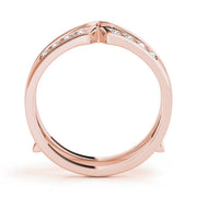 Wraps & Inserts Half Eternity Ring in Gold & Platinum