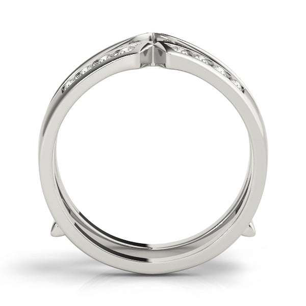 Wraps & Inserts Half Eternity Ring in Gold & Platinum