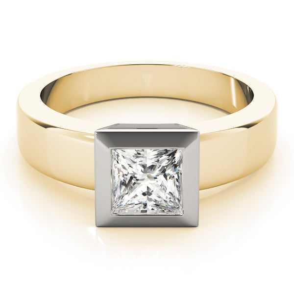 Couture Solitaires Princess Diamond Engagement Ring in 10K/14K gold and platinum with certified lab-grown or natural diamonds