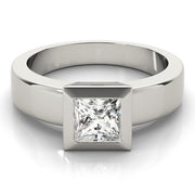 Couture Solitaires Princess Diamond Engagement Ring in 10K/14K gold and platinum with certified lab-grown or natural diamonds