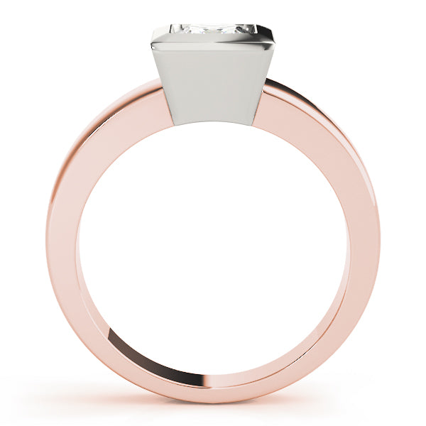 Couture Solitaires Princess Diamond Engagement Ring in 10K/14K gold and platinum with certified lab-grown or natural diamonds