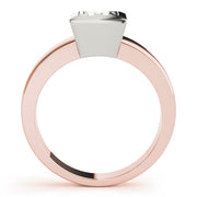 Couture Solitaires Princess Diamond Engagement Ring in 10K/14K gold and platinum with certified lab-grown or natural diamonds