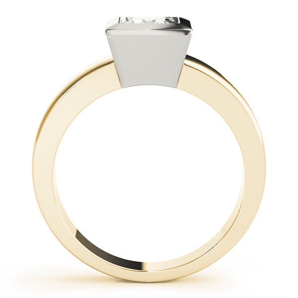 Couture Solitaires Princess Diamond Engagement Ring in 10K/14K gold and platinum with certified lab-grown or natural diamonds