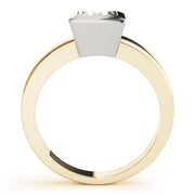 Couture Solitaires Princess Diamond Engagement Ring in 10K/14K gold and platinum with certified lab-grown or natural diamonds